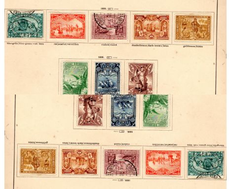  Portuguese Cols: Azores 1868-1930 Collection on vintage printed leaves, mint and used, commences with King Luis first issues