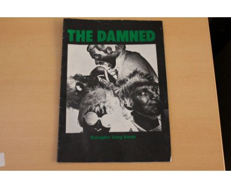 THE DAMNED - "Disciples Song Book" from 1977 printed by Stiff Records.  This was lead guitarist Brian James' personal copy an