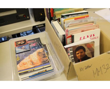 ELVIS PRESLEY - BOOKS - large box and smaller box of around 120+ books and Elvis fan magazines.  To include reference guides 