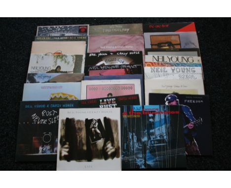 NEIL YOUNG - Fantastic collection of 23 x LP's to include many 1st pressings. Titles to include Mirror Ball scarce 1995 EU pr