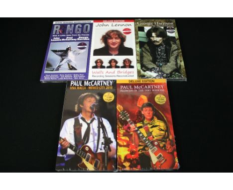 BEATLES AND RELATED - A lovely collection of 5 x limited edition numbered CD and DVD sets. Titles are Paul McCartney - Viva M