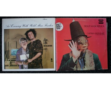 CAPTAIN BEEFHEART & HIS MAGIC BAND/WILD MAN FISCHER - Collection of 2 x original LP's. Titles are Trout Mask Replica original