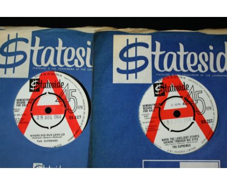 THE SUPREMES - 2 x hard to find 7" demonstration records issued on the red/white Stateside label. Where Did Our Love Go (SS 3