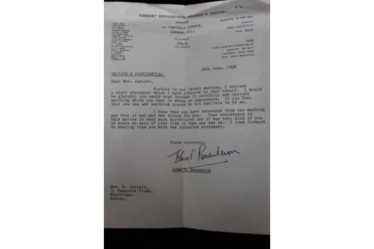 Lot 1046 - JOHN LENNON DIVORCE STATEMENT - original