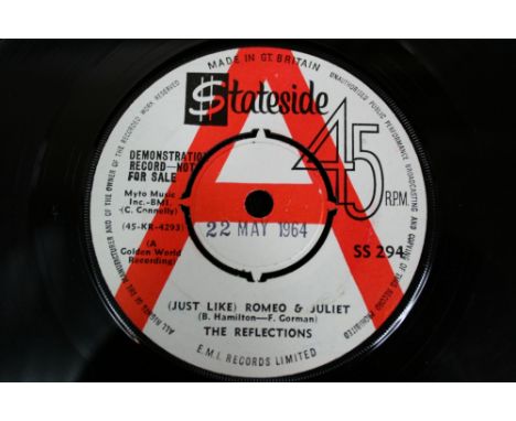 THE REFLECTIONS - (Just Like) Romeo & Juliet demonstration 7" single, issued on red/white Stateside label (SS 294). The recor