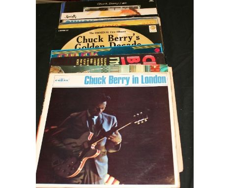 CHUCK BERRY/R & B - Great collection of 13 x LP's to include 10 LP's from Chuck Berry as well as titles from Little Richard. 