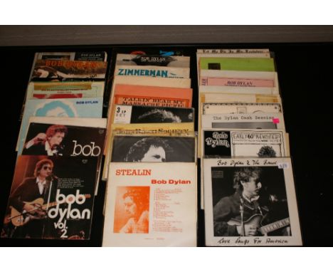 BOB DYLAN - Fantastic unusual collection of 29 x private pressings to include many hard to find titles. To include Bob Dylan 