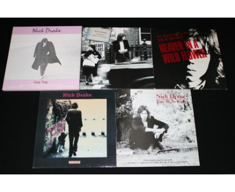 NICK DRAKE - Lovely collection of 4 x LP's and 1 x (4 LP) box set. Titles are Fruit Tree ( HNBX 5302 w/ inners and booklet - 