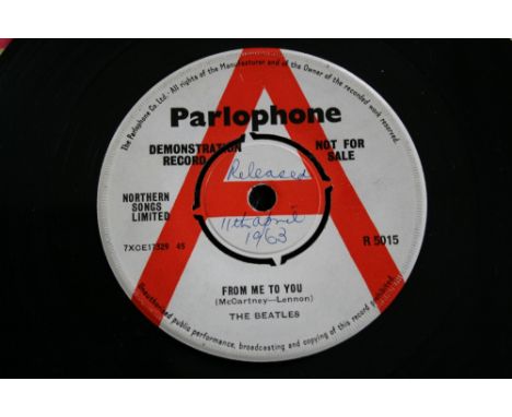 THE BEATLES - FROM ME TO YOU DEMO - A very scarce demonstration of From Me To You (R 5015) from 1963. This original pressing 