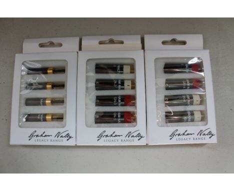 PLUGS -  Graham Nalty Legacy x1 GN3 RCA connector, x1 GN4 RCA connector and x1 GN1 banana straight line contact speaker plug.