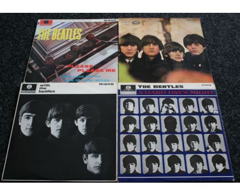 THE BEATLES - Great collection of 4 x early UK pressing LP's. Titles are Please Please Me (mono UK 5th pressing on original y