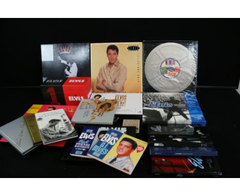 ELVIS PRESLEY - Extensive collection of CD box sets and a limited edition DVD box set. To include 18 UK #1's, Elvis The King,