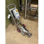 Ampco Transfer Pump with 2HP Baldor Reliance Washdown Motor on Cart with VFD | Rig Fee $75