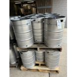 Lot of (16) Stainless Steel Half Barrel Kegs | Rig Fee $100