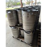 Lot of (16) Stainless Steel Half Barrel Kegs | Rig Fee $100