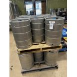 Lot of (16) Stainless Steel Half Barrel Kegs | Rig Fee $100
