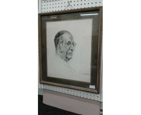 Portrait of a Gent', signed bottom right, framed 