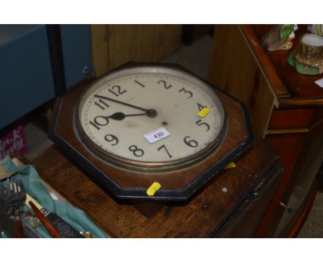 A Davall single hole wall clock 