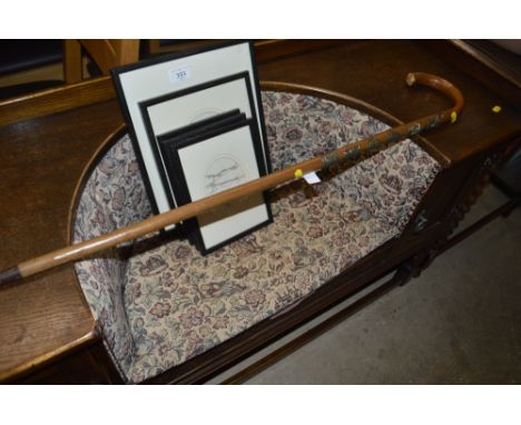 A Black Forest type souvenir walking stick 