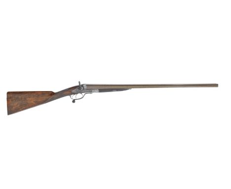 A 12-bore sidelock hammer gun by Griffiths, no. 1851Jones patent rotary-underlever, rebounding backlocks with retractable fir