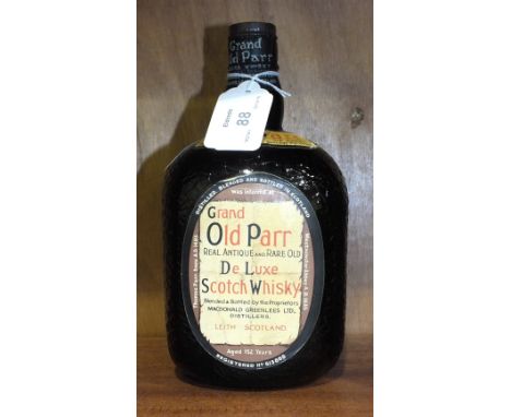 Grand Old Parr Real Antique and Rare Old De Luxe Scotch Whisky by Macdonald Greenlees Ltd, aged 12 years, one bottle, with sp