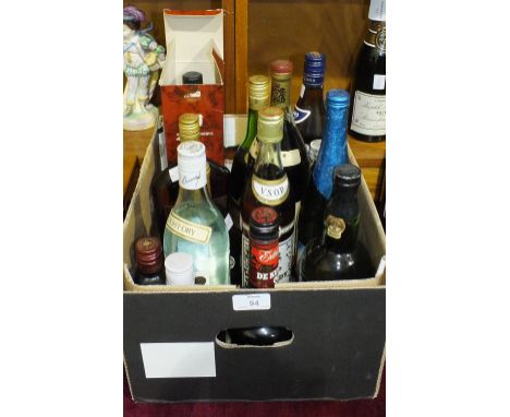 Martell VS Fine Cognac, 50cl, 40% vol, one bottle, Bacardi, 750ml, 37.5%, one bottle and other spirits, port and miscellaneou