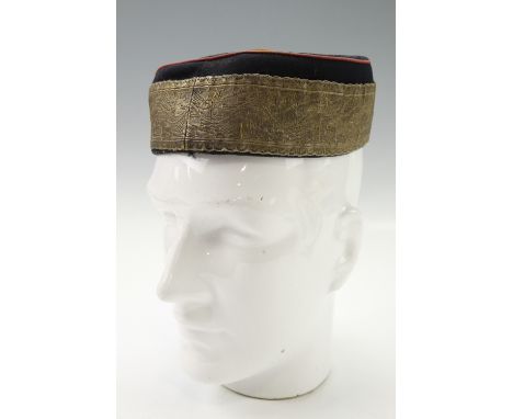 A Victorian British army officer's "pill box"  forage cap