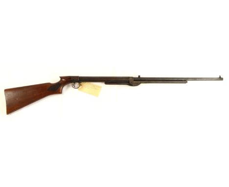 A vintage BSA Standard .22 air rifle, button release under-lever spring an piston with a rotating breech, three hole block, s