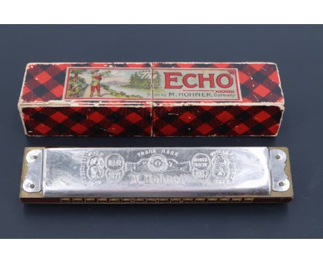 A Hohner Echo harmonica in original carton, early 20th Century