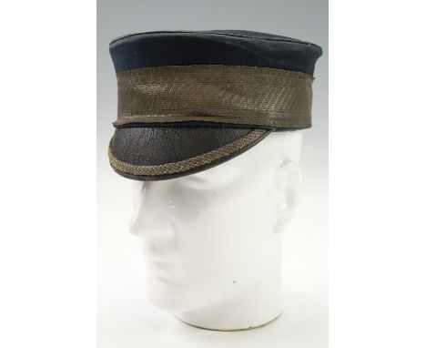 A Victorian British army volunteer officer's peaked forage cap