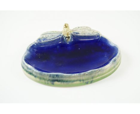 A Royal Doulton ceramic soap dish for Wright's Coal Tar Soap, impressed mark to the base, 15 cm wide