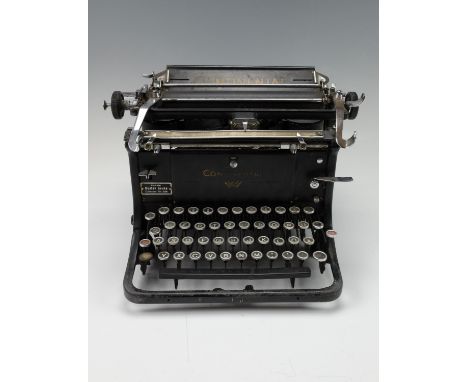 A German Third Reich Continental A typewriter with SS runic key