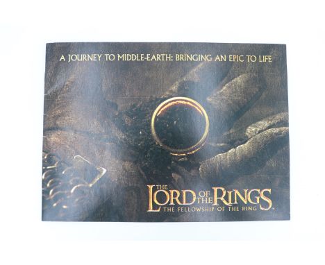 A theatre programme for the motion picture "The Lord of the Rings, The Fellowship of the Ring", titled "A Journey to Middle-E
