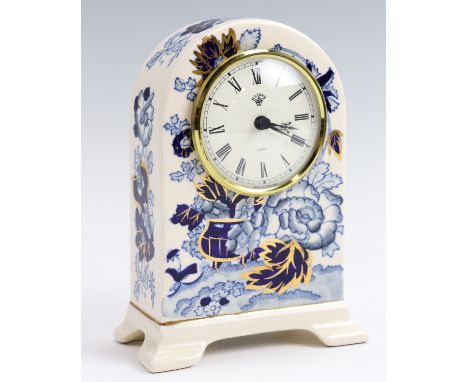 A Mason's Sapphire mantle clock, 11 cm x 15 cm 