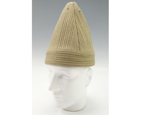 A 1942 dated British / Indian army kullah, [the conical element of the turban's worn by some Indian troops]