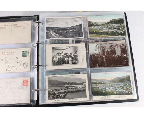 20th century postcard collection containing around 300 postcards of the Scottish town of Innerleithen, Traquiar, The Glen, Wa