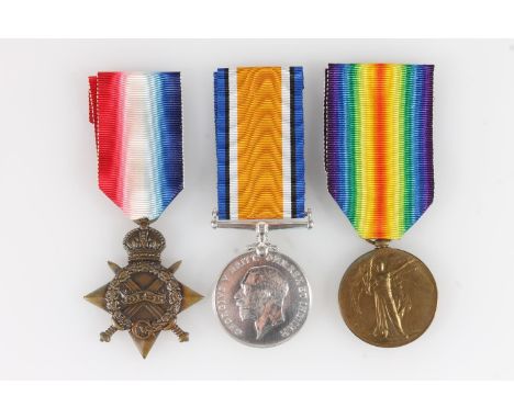Medals of 3599 Private John Henry Angus of the 1st/7th Gordon Highlanders who died of wounds 13th June 1916, commemorated at 