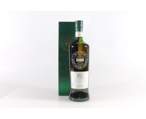 MONYMUSK 9 year old Jamaican rum, bottled by The Scotch Malt Whisky Society, bottle code R5.1. refill hogshead, limited run o