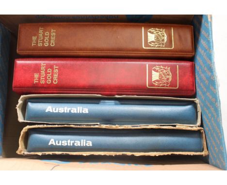 Stamp collection held across four albums to include two albums of AUSTRALIA mint and used stamps spanning 1913-1989 and two S
