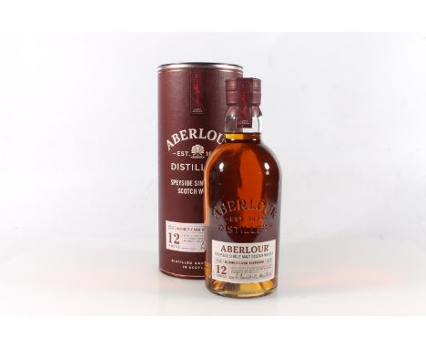 ABERLOUR 12 year old Speyside single malt Scotch whisky, double cask matured, American oak and Sherry, 70cl 40% abv. boxed.