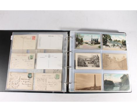 20th century postcard collection containing around 250 postcards of the Scottish Borders towns and surrounding area, mostly t