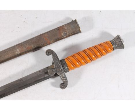 WWII Nazi German Army dagger, the blade by Eickhorn of Solingen, blade length 25cm long, knife length 37cm long, complete wit