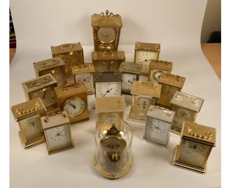 A collection of clocks to include, a Royal Norfolk mantel clock, a Royal Worcester 'Herbs' wall clock, together with quartz a