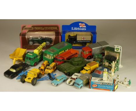 A boxed Lone Star Impy - Rolls Royce, together with, playworn die-cast models by Matchbox and Corgi. 