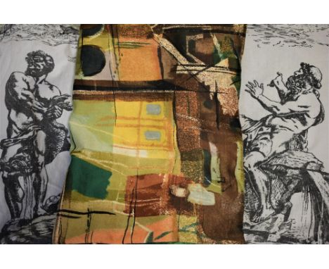 Textiles - retro fabrics including John Piper, Stones of Bath, for Sanderson; Hull Traders, Fontana Romana