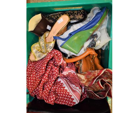 Ladies Accessories - a Prada style handbag; another Chloe style; a Louis Vuitton style key case, boxed; a pair of vintage sun