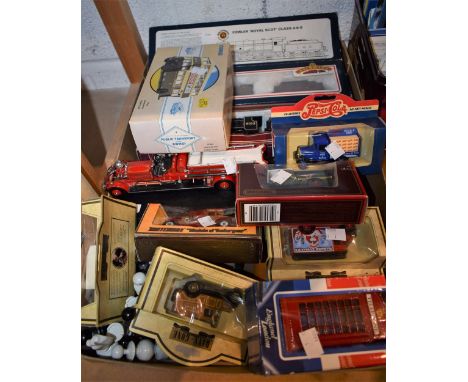 Toys and Juvenalia - a Bachman OO gauge locomotive, Royal Scot, boxed; another similar, Airfix; a Corgi Daimler Derby Corpora