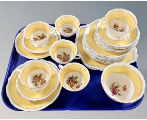 A Foley 28 piece bone china tea service.