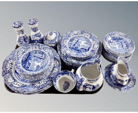 A collection of 46 pieces of Spode Italian tea and dinner china.