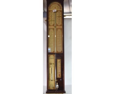 Modern example of Admiral Fitzroy's barometer in wooden case, published by The Heritage Collection